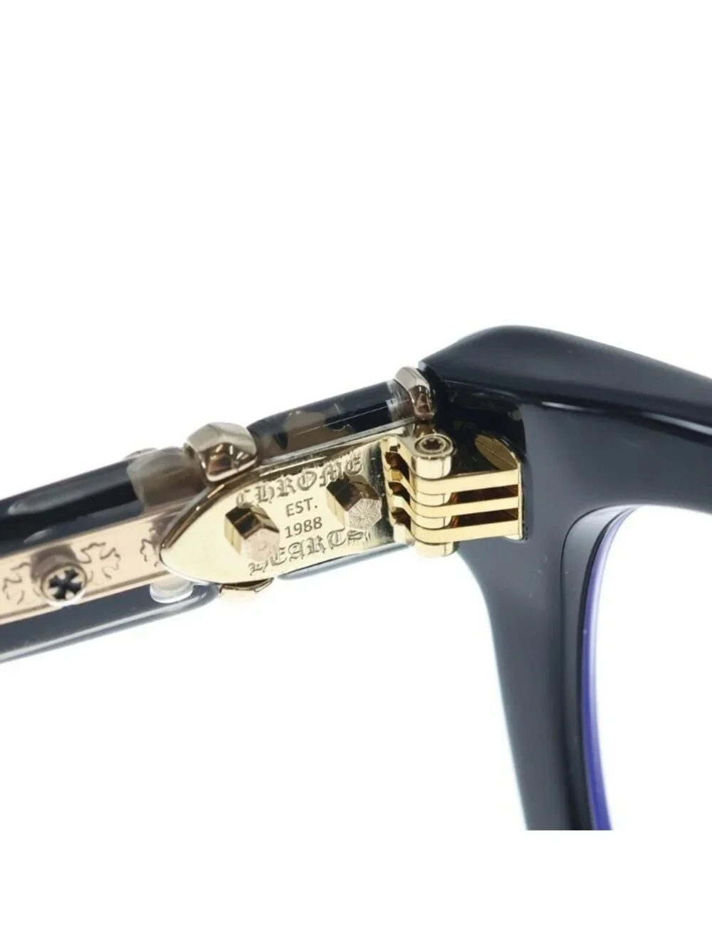 Chrome Hearts Donnysoffergisms-a Square Frame Sunglasses 48 Black Eyewear